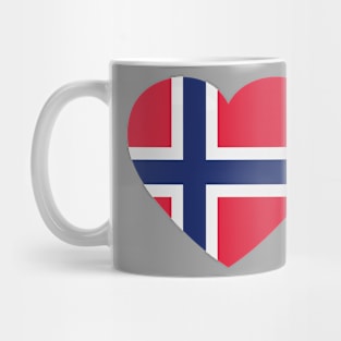 I Love Norway // Heart-Shaped Norwegian Flag Mug